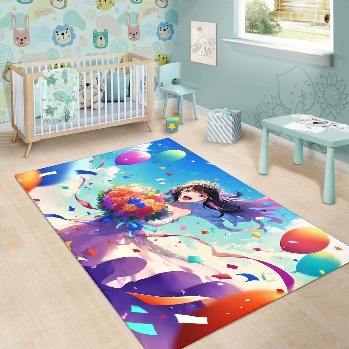 Bride Anime Cute 1 Rug