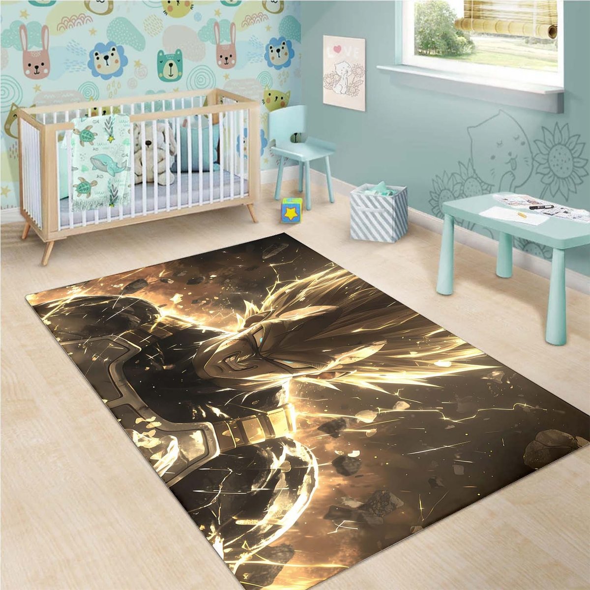 Angry Vegeta Dragon Rug