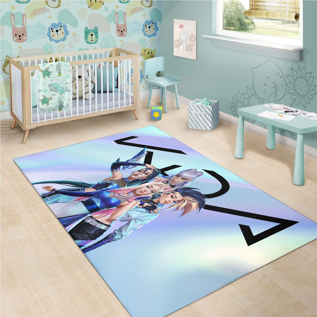 Kda Akali Ahri Rug