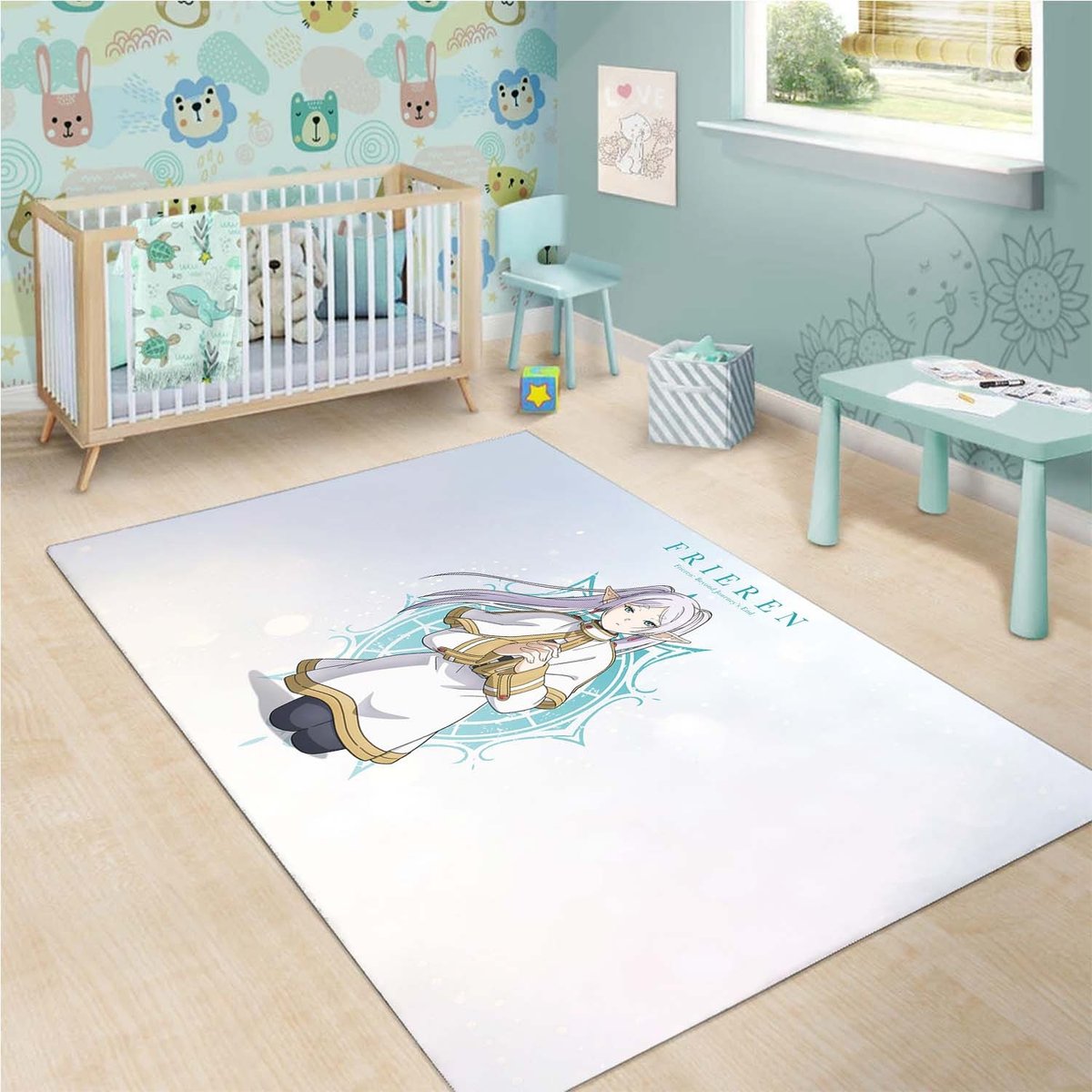 Frieren 5K White Rug