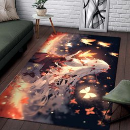 Anime Girl Surreal Rug 2