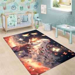 Anime Girl Surreal Rug