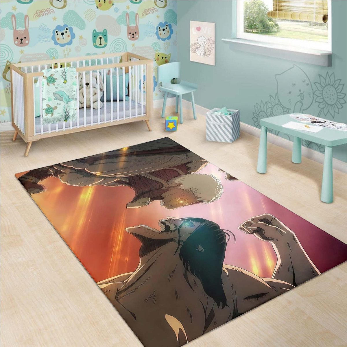 Attack On Titan 3 Rug