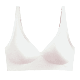 Deep-V seamless wireless bralette with removable pads, view 6