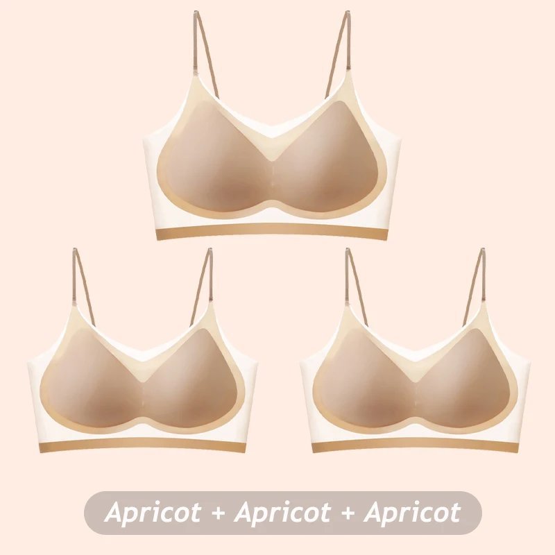 Ultra-thin seamless wireless bralette, 3-pack, view 3