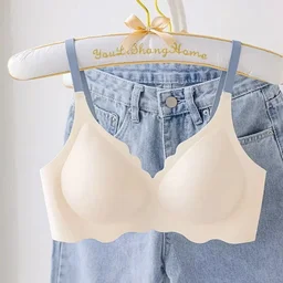 Thin-cup seamless wireless bra, view 9