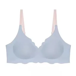 Thin-cup seamless wireless bra, view 4