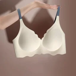 Thin-cup seamless wireless bra, view 7