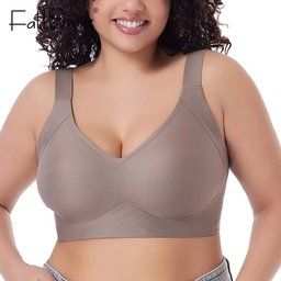 Plus size seamless push-up bralette with thin cups, view 6