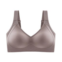 Plus size seamless push-up bralette with thin cups, view 3