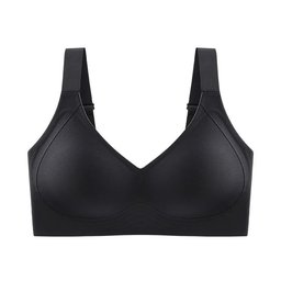 Plus size seamless push-up bralette with thin cups, view 2