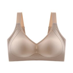 Plus size seamless push-up bralette with thin cups, view 4