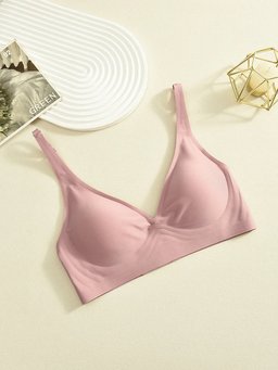 Seamless wireless bralette with thin molded cups, view 2