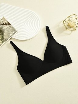 Seamless wireless bralette with thin molded cups, view 5