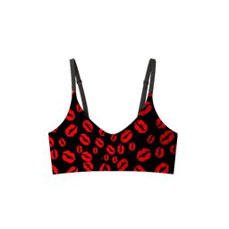 Laser-cut seamless wireless bra with removable pads, view 10
