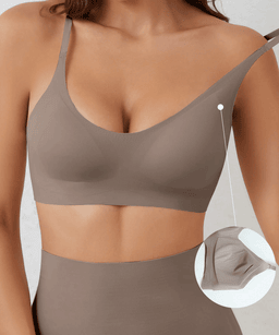 Laser-cut seamless wireless bra with removable pads, view 16