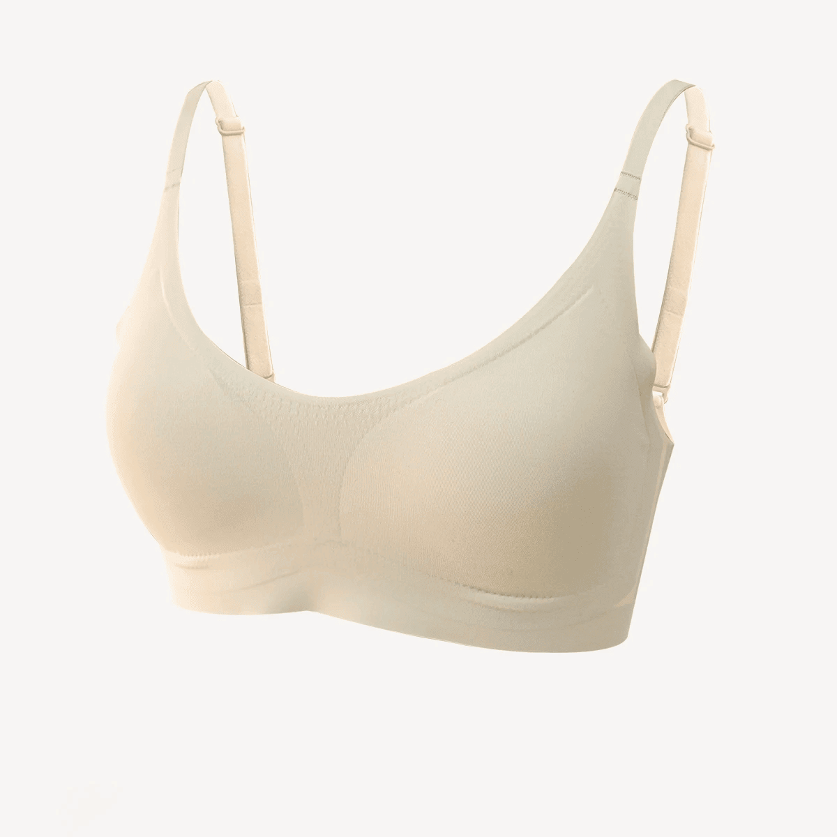 Laser-cut seamless wireless bra with removable pads, view 4