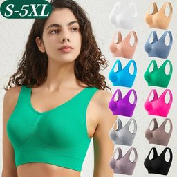 Unlined seamless crop-top sports bralette, view 17