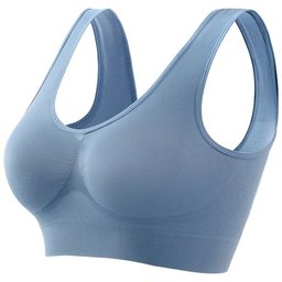 Unlined seamless crop-top sports bralette, view 7