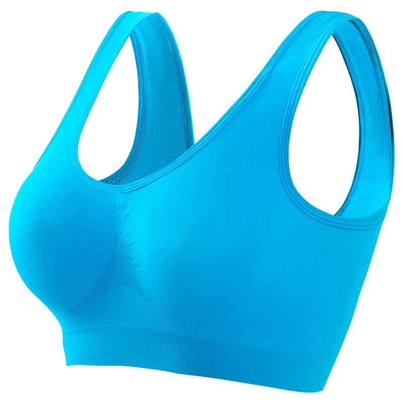 Unlined seamless crop-top sports bralette, view 10
