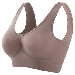 Unlined seamless crop-top sports bralette, view 5