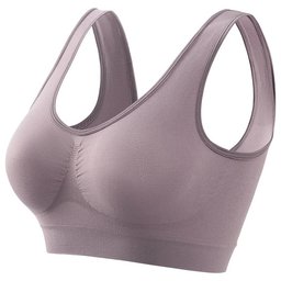 Unlined seamless crop-top sports bralette, view 11