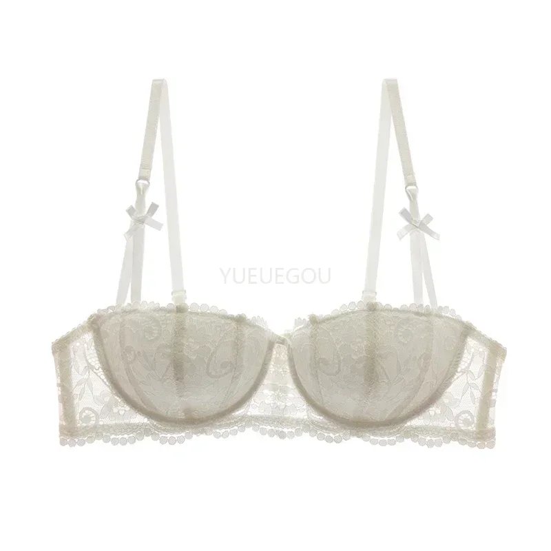 Balconette underwire push-up bra for small busts, view 4