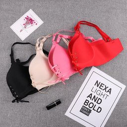 Seamless wireless push-up bra with convertible straps, view 10