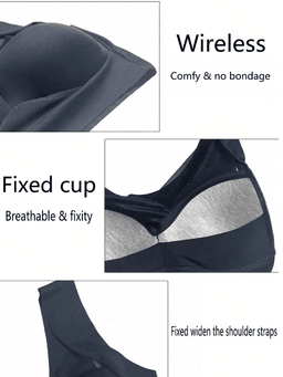 Padded lace wire-free sports bralette, 2-pack, view 6