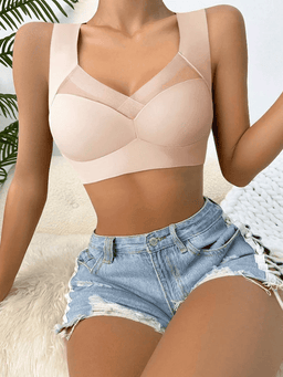 Padded lace wire-free sports bralette, 2-pack, view 10