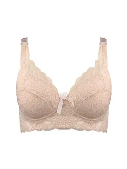 Wireless lace full-cup bra with thin molded cups, view 10