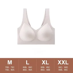 Ultra-thin seamless full-cup bra for sleep and yoga, view 3