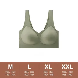 Ultra-thin seamless full-cup bra for sleep and yoga, view 6