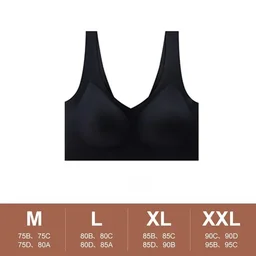 Ultra-thin seamless full-cup bra for sleep and yoga, view 7