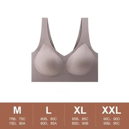 Ultra-thin seamless full-cup bra for sleep and yoga