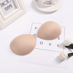 Reusable silicone adhesive push-up bra with front closure, view 16