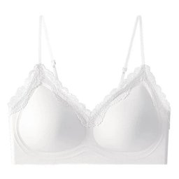 Seamless lace wireless bra for small busts, view 5