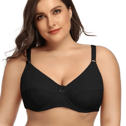 Plus size full-coverage underwire minimizer bra, view 4