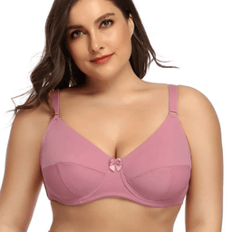 Plus size full-coverage underwire minimizer bra, view 6