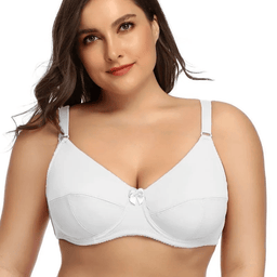 Plus size full-coverage underwire minimizer bra, view 7