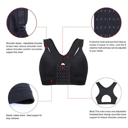 Front-closure sports bra with criss-cross back, view 10