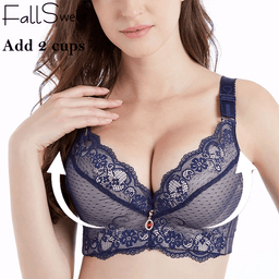 Padded lace underwire push-up bra, view 10