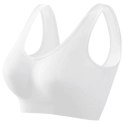 Wide-strap seamless tank bra with built-in lining, view 12