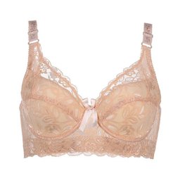 Lace full-cup underwire bra, lightly padded, view 3