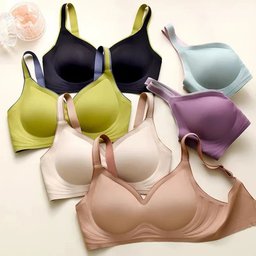 Seamless wireless push-up bra with removable pads, view 10
