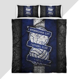 Birmingham City FC EFL Championship Black Stone Duvet Cover - Birmingham City Bedding Set
