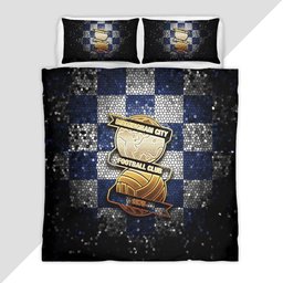 Birmingham City FC EFL Championship Diamond Style Duvet Cover - Birmingham City Bedding Set