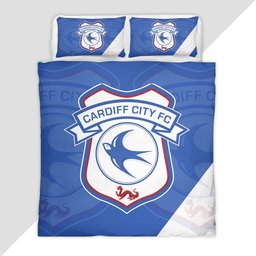Cardiff City FC EFL Championship 02 Duvet Cover - Cardiff City Bedding Set