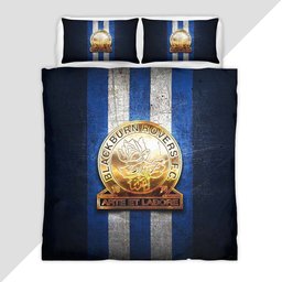 Blackburn Rovers FC EFL Championship Blue Metal Duvet Cover - Blackburn Rovers Bedding Set