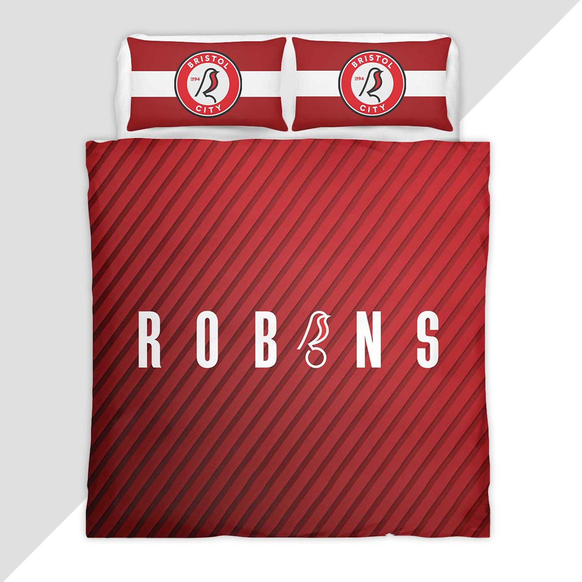 Bristol City FC EFL Championship 15 Duvet Cover - Bristol City Bedding Set